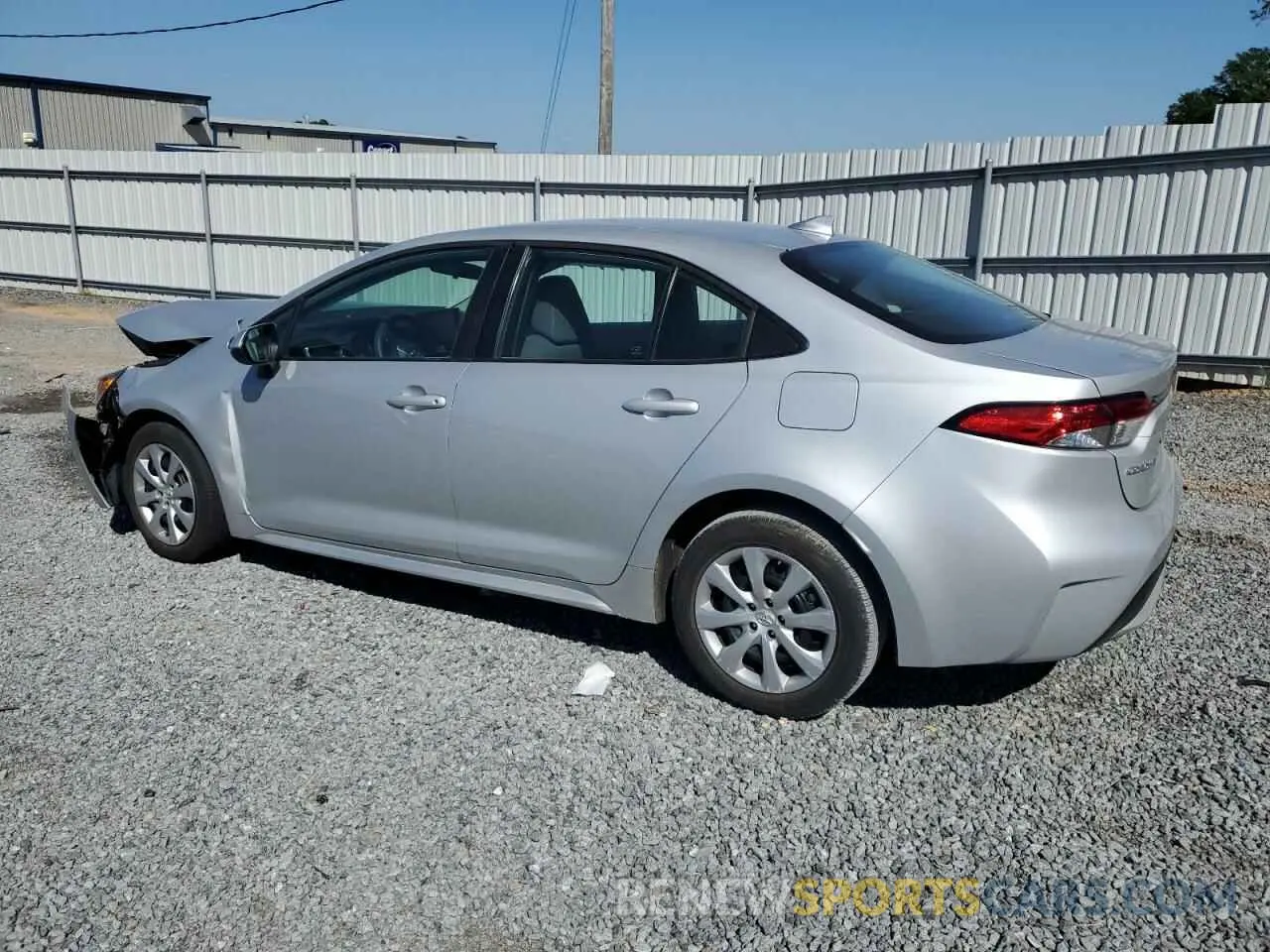 2 Photograph of a damaged car 5YFEPMAE0NP302856 TOYOTA COROLLA 2022