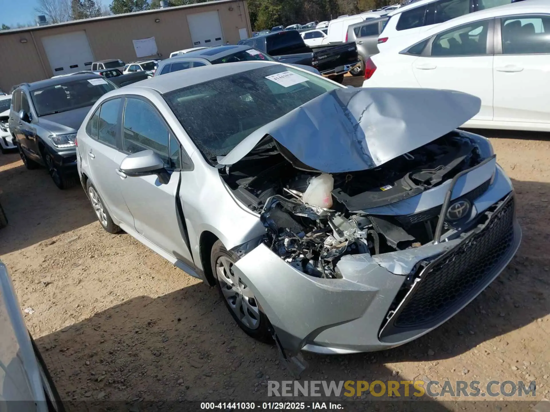 1 Photograph of a damaged car 5YFEPMAE0NP325540 TOYOTA COROLLA 2022