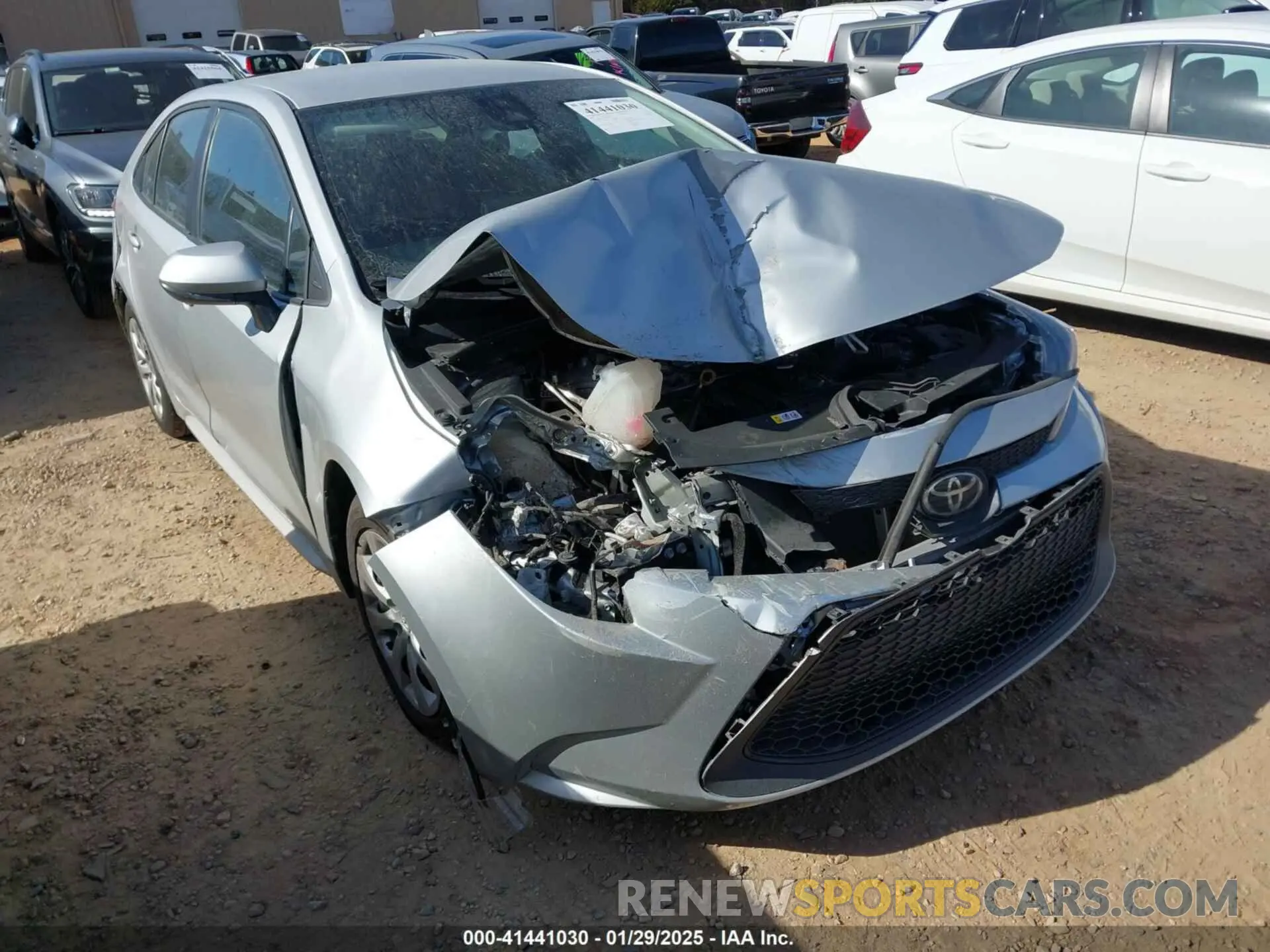 6 Photograph of a damaged car 5YFEPMAE0NP325540 TOYOTA COROLLA 2022