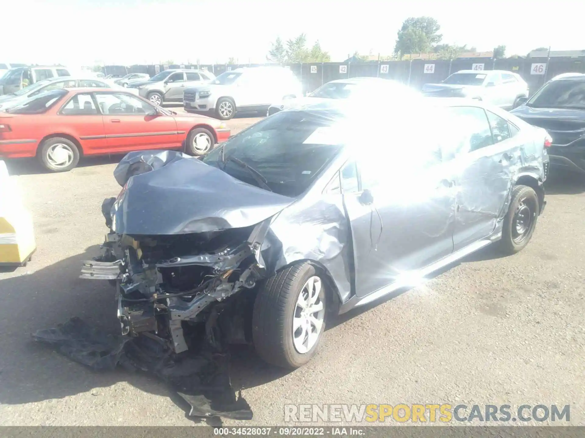 2 Photograph of a damaged car 5YFEPMAE0NP341754 TOYOTA COROLLA 2022