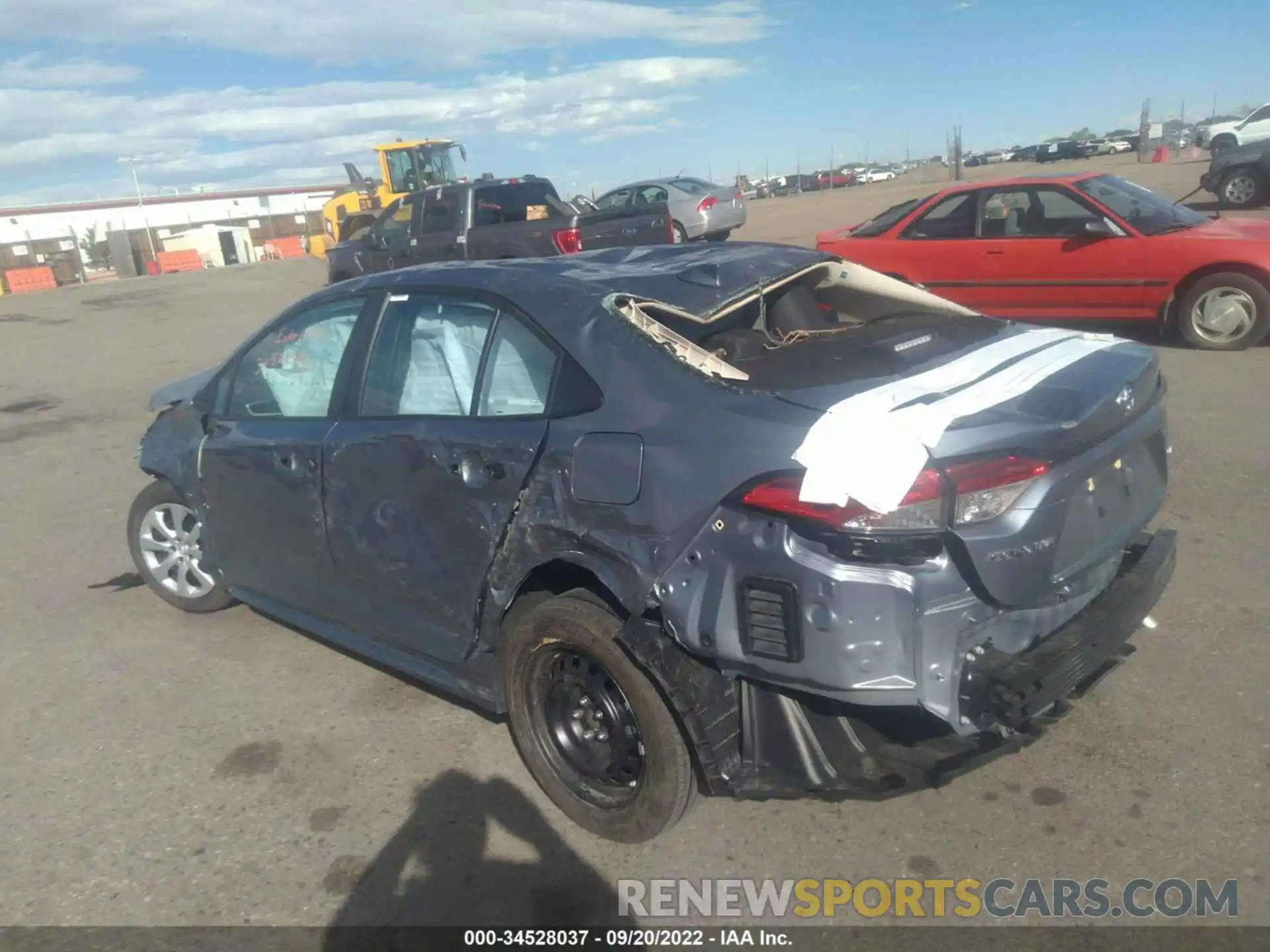 3 Photograph of a damaged car 5YFEPMAE0NP341754 TOYOTA COROLLA 2022