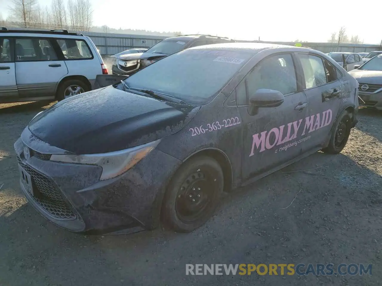 1 Photograph of a damaged car 5YFEPMAE0NP354682 TOYOTA COROLLA 2022