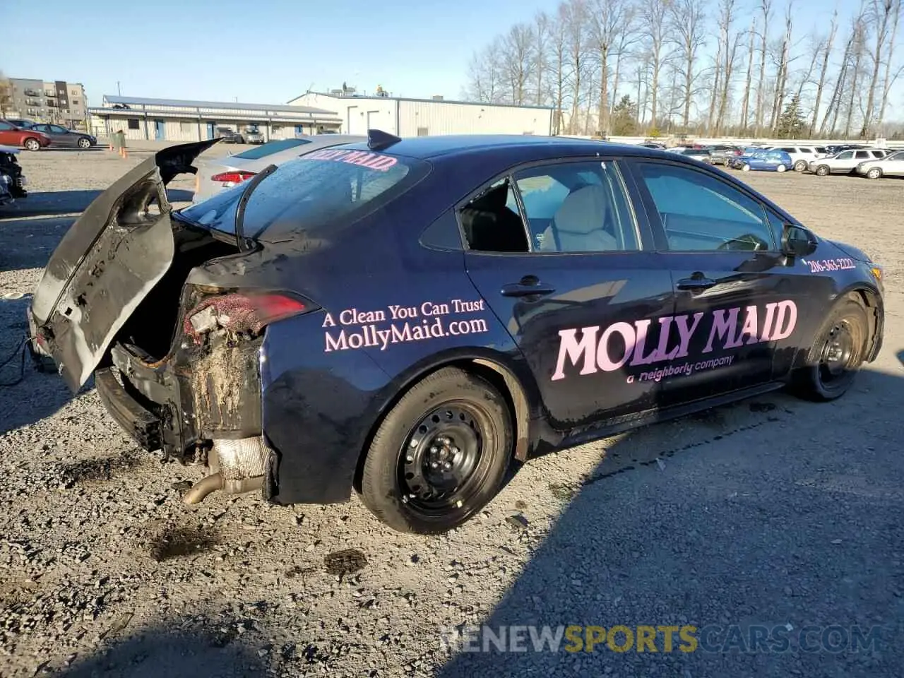 3 Photograph of a damaged car 5YFEPMAE0NP354682 TOYOTA COROLLA 2022