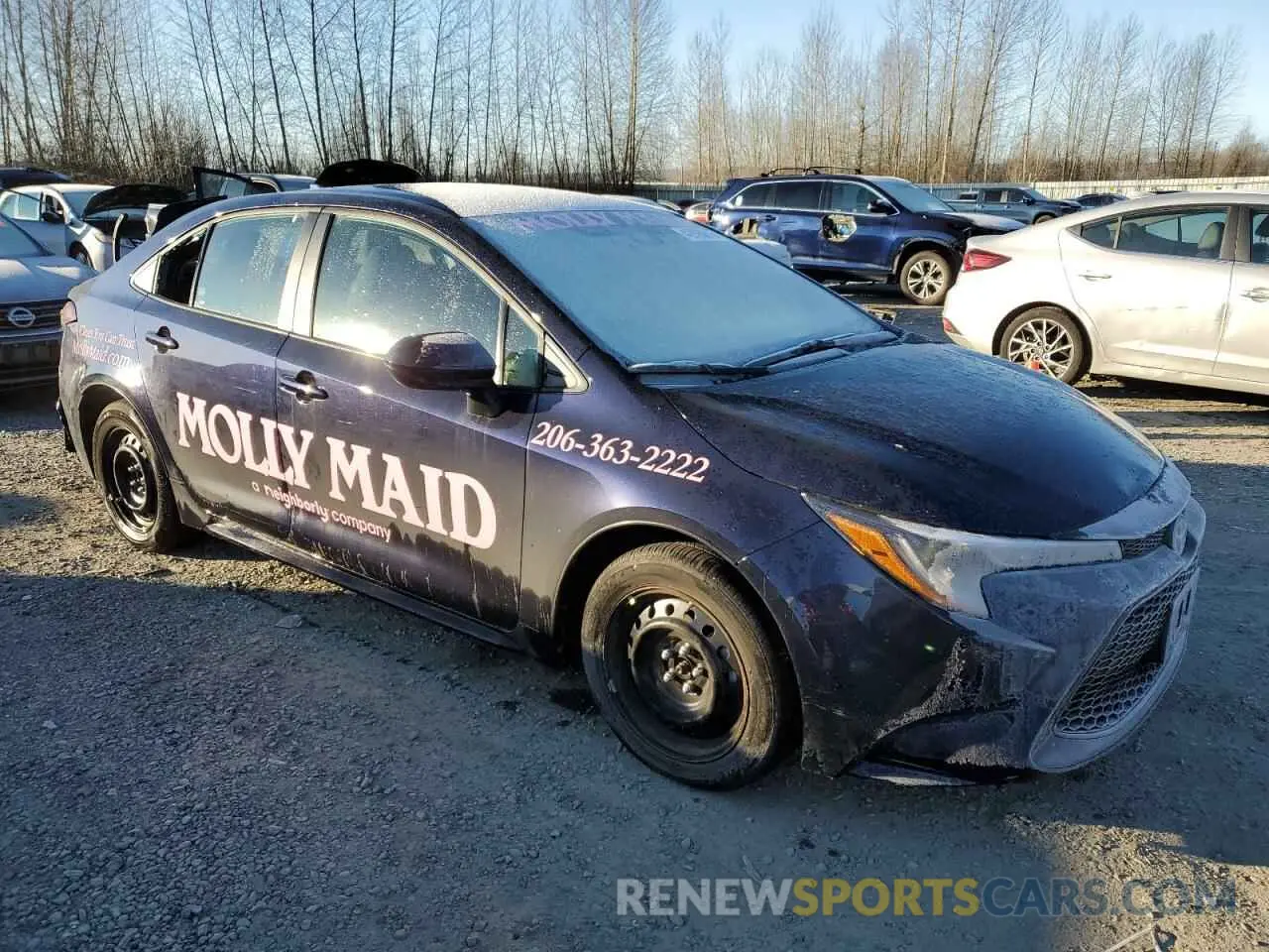 4 Photograph of a damaged car 5YFEPMAE0NP354682 TOYOTA COROLLA 2022