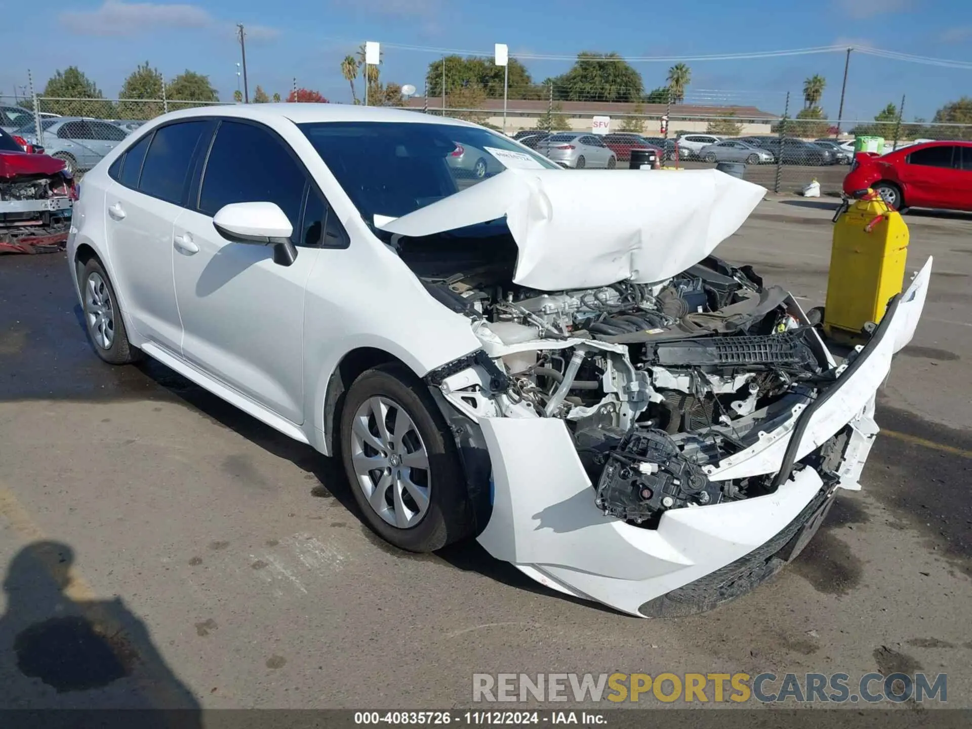 1 Photograph of a damaged car 5YFEPMAE1NP292919 TOYOTA COROLLA 2022