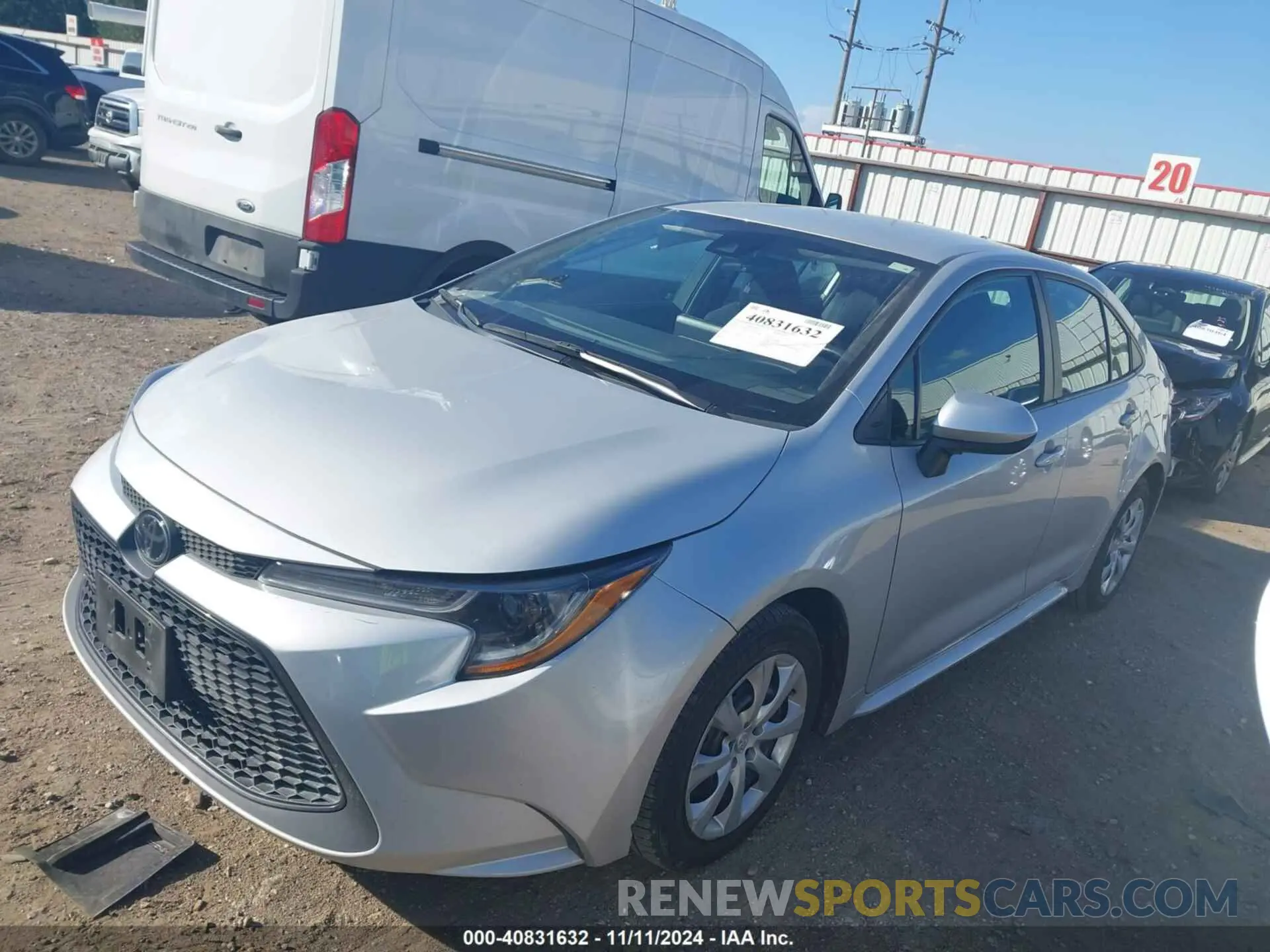 2 Photograph of a damaged car 5YFEPMAE1NP326034 TOYOTA COROLLA 2022
