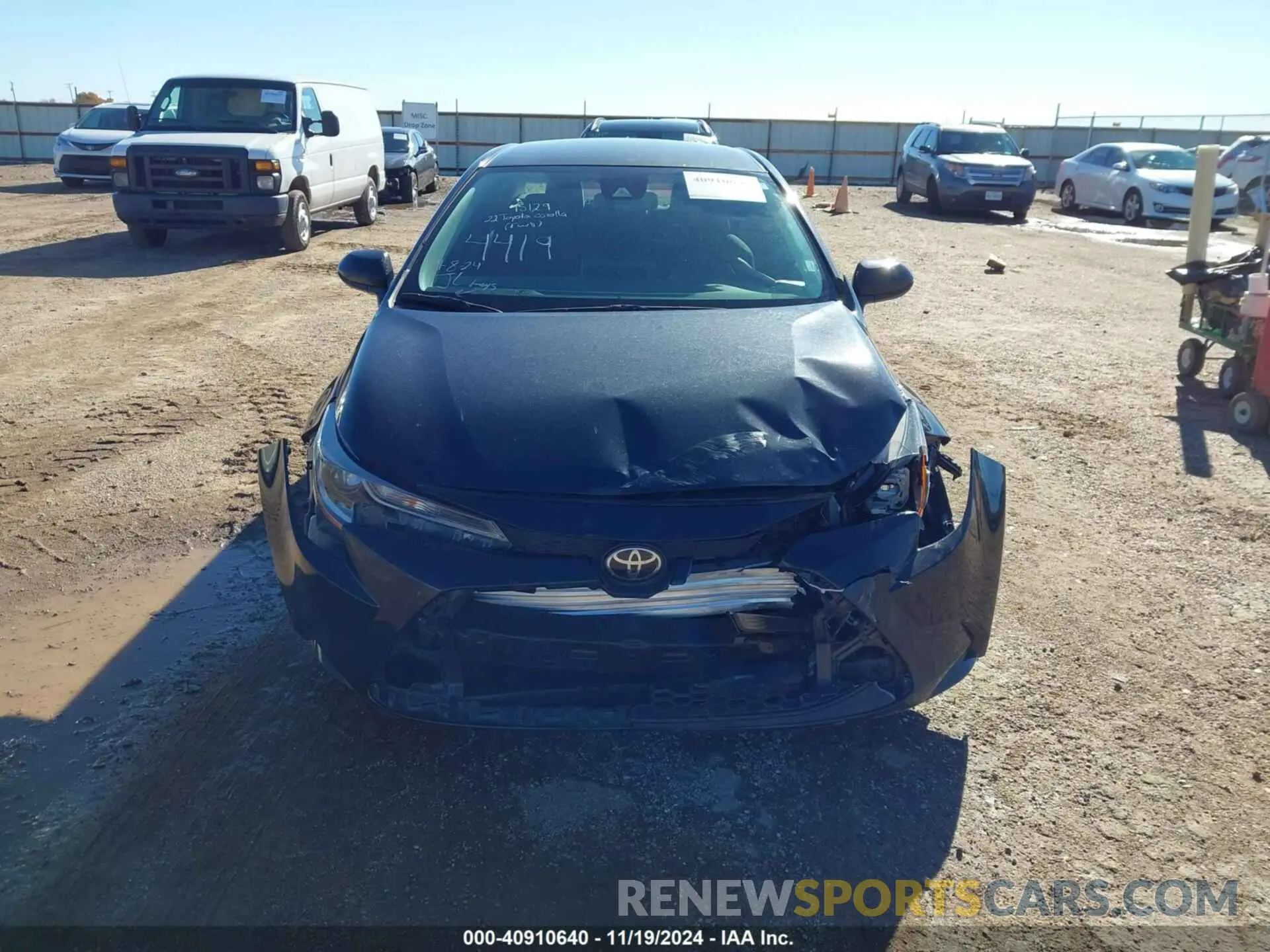 13 Photograph of a damaged car 5YFEPMAE1NP344419 TOYOTA COROLLA 2022