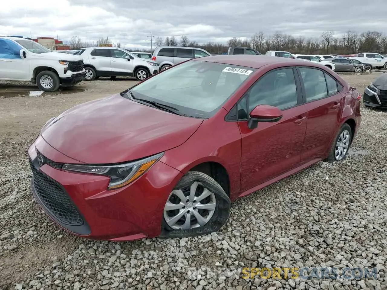 1 Photograph of a damaged car 5YFEPMAE1NP345117 TOYOTA COROLLA 2022