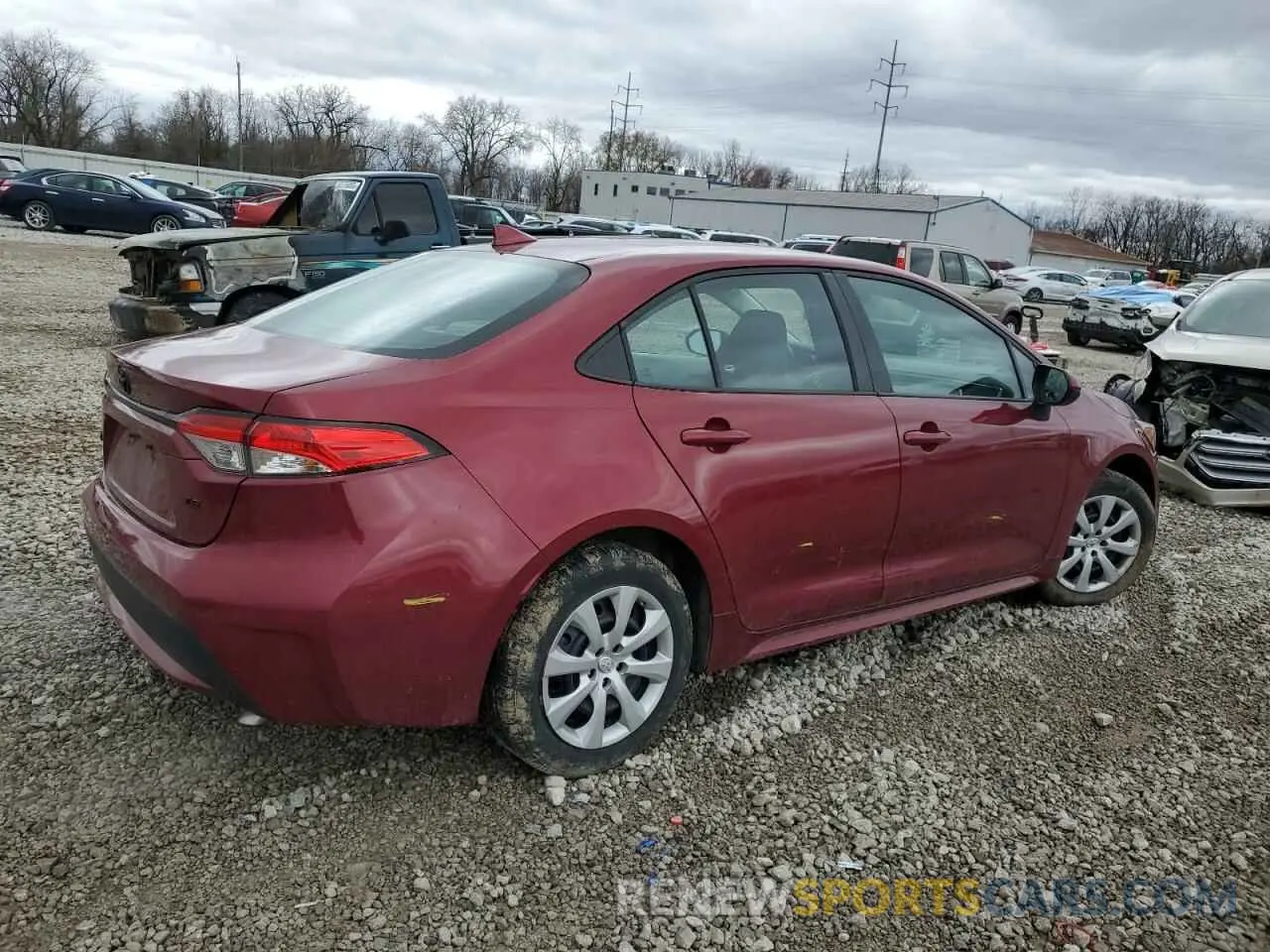 3 Photograph of a damaged car 5YFEPMAE1NP345117 TOYOTA COROLLA 2022