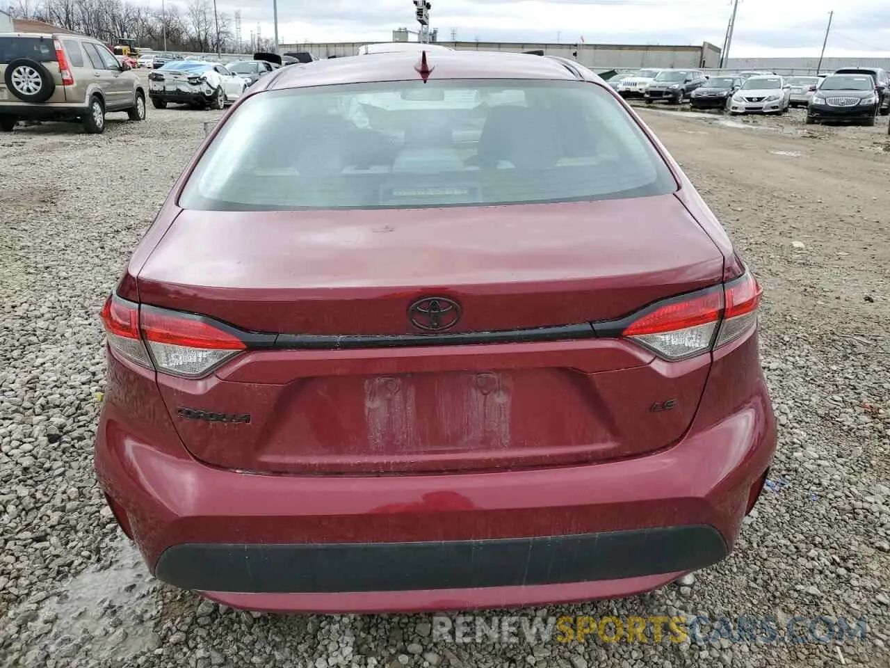 6 Photograph of a damaged car 5YFEPMAE1NP345117 TOYOTA COROLLA 2022