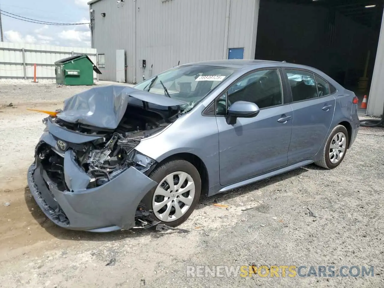 1 Photograph of a damaged car 5YFEPMAE1NP363312 TOYOTA COROLLA 2022