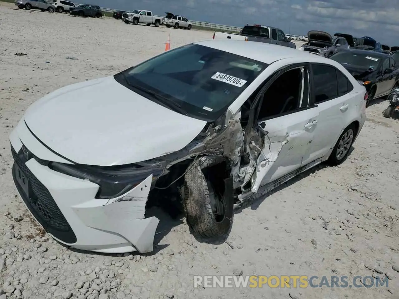 1 Photograph of a damaged car 5YFEPMAE2NP272887 TOYOTA COROLLA 2022