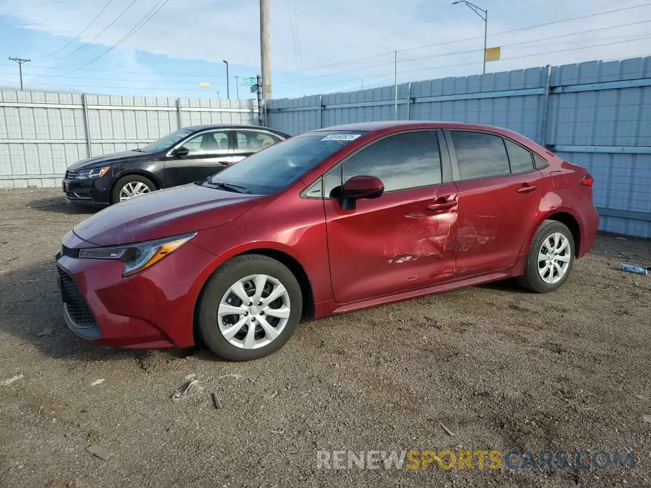 1 Photograph of a damaged car 5YFEPMAE2NP304432 TOYOTA COROLLA 2022