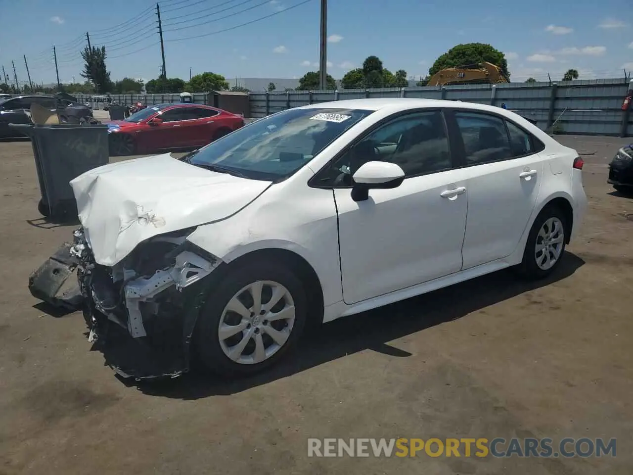 1 Photograph of a damaged car 5YFEPMAE2NP307928 TOYOTA COROLLA 2022