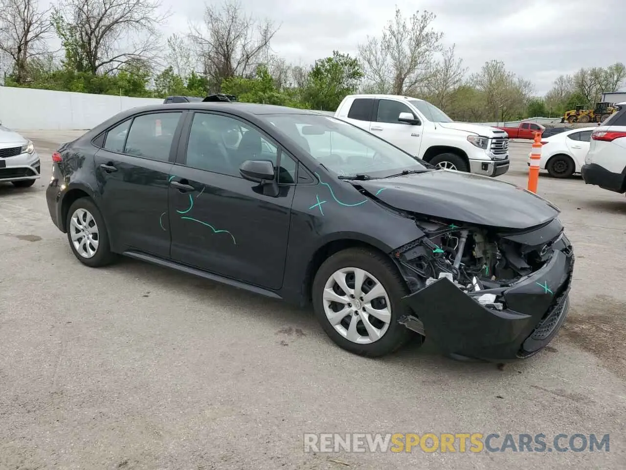 4 Photograph of a damaged car 5YFEPMAE2NP340833 TOYOTA COROLLA 2022