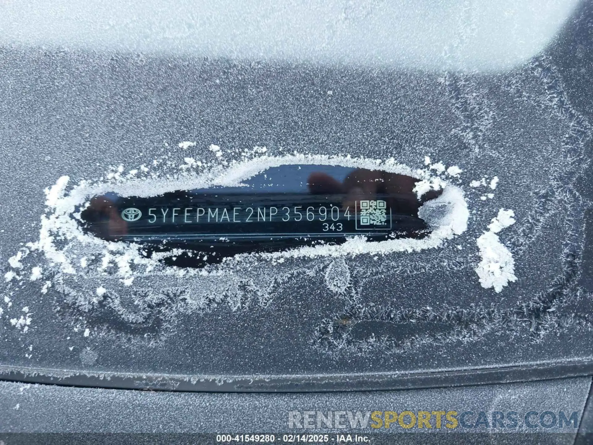 9 Photograph of a damaged car 5YFEPMAE2NP356904 TOYOTA COROLLA 2022