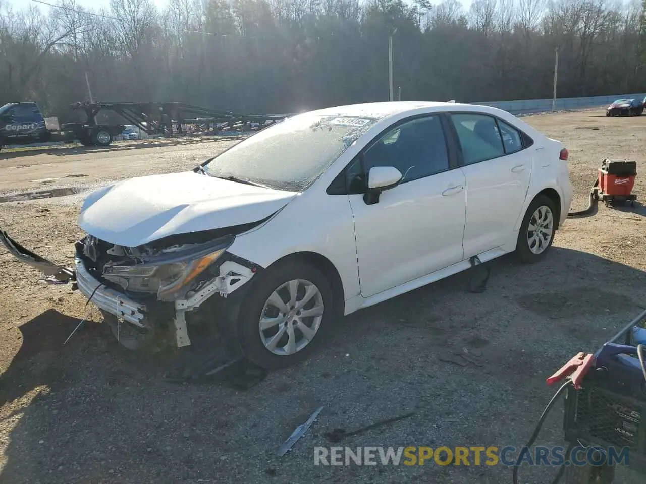 1 Photograph of a damaged car 5YFEPMAE2NP367305 TOYOTA COROLLA 2022