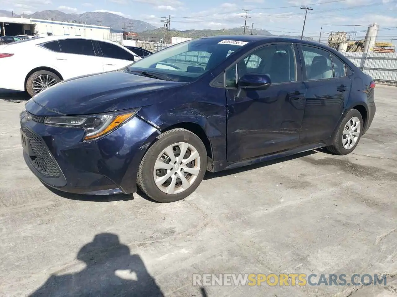 1 Photograph of a damaged car 5YFEPMAE2NP374576 TOYOTA COROLLA 2022
