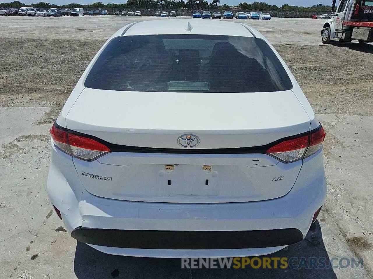 6 Photograph of a damaged car 5YFEPMAE2NP388171 TOYOTA COROLLA 2022