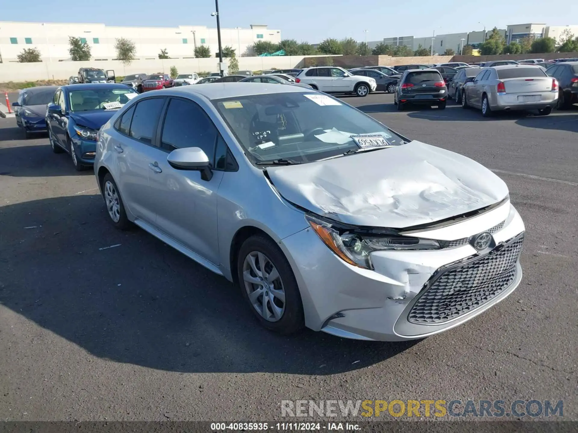 1 Photograph of a damaged car 5YFEPMAE3NP275832 TOYOTA COROLLA 2022