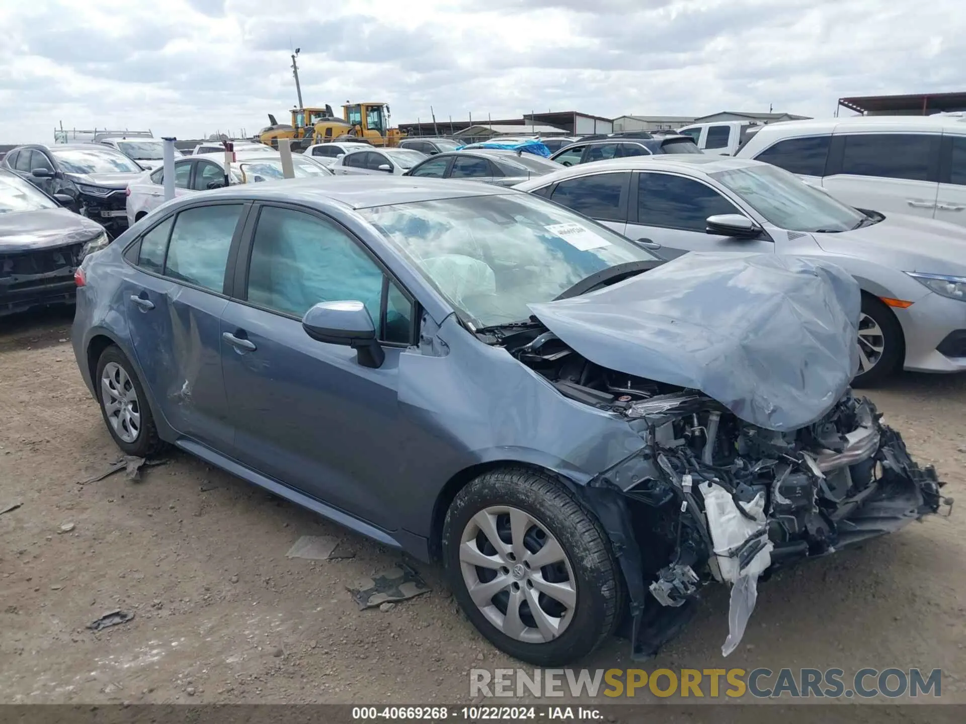 1 Photograph of a damaged car 5YFEPMAE3NP294543 TOYOTA COROLLA 2022