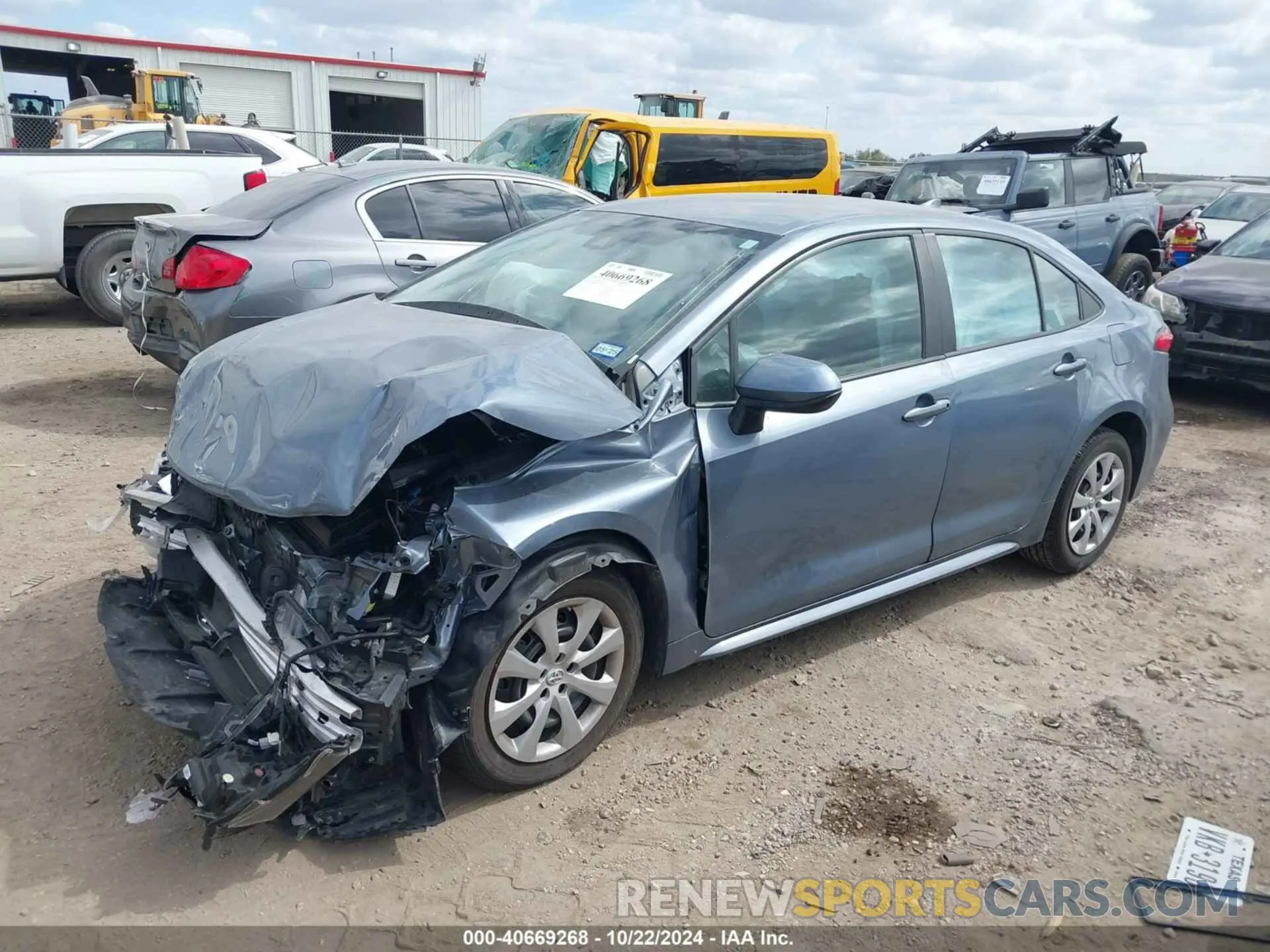 2 Photograph of a damaged car 5YFEPMAE3NP294543 TOYOTA COROLLA 2022