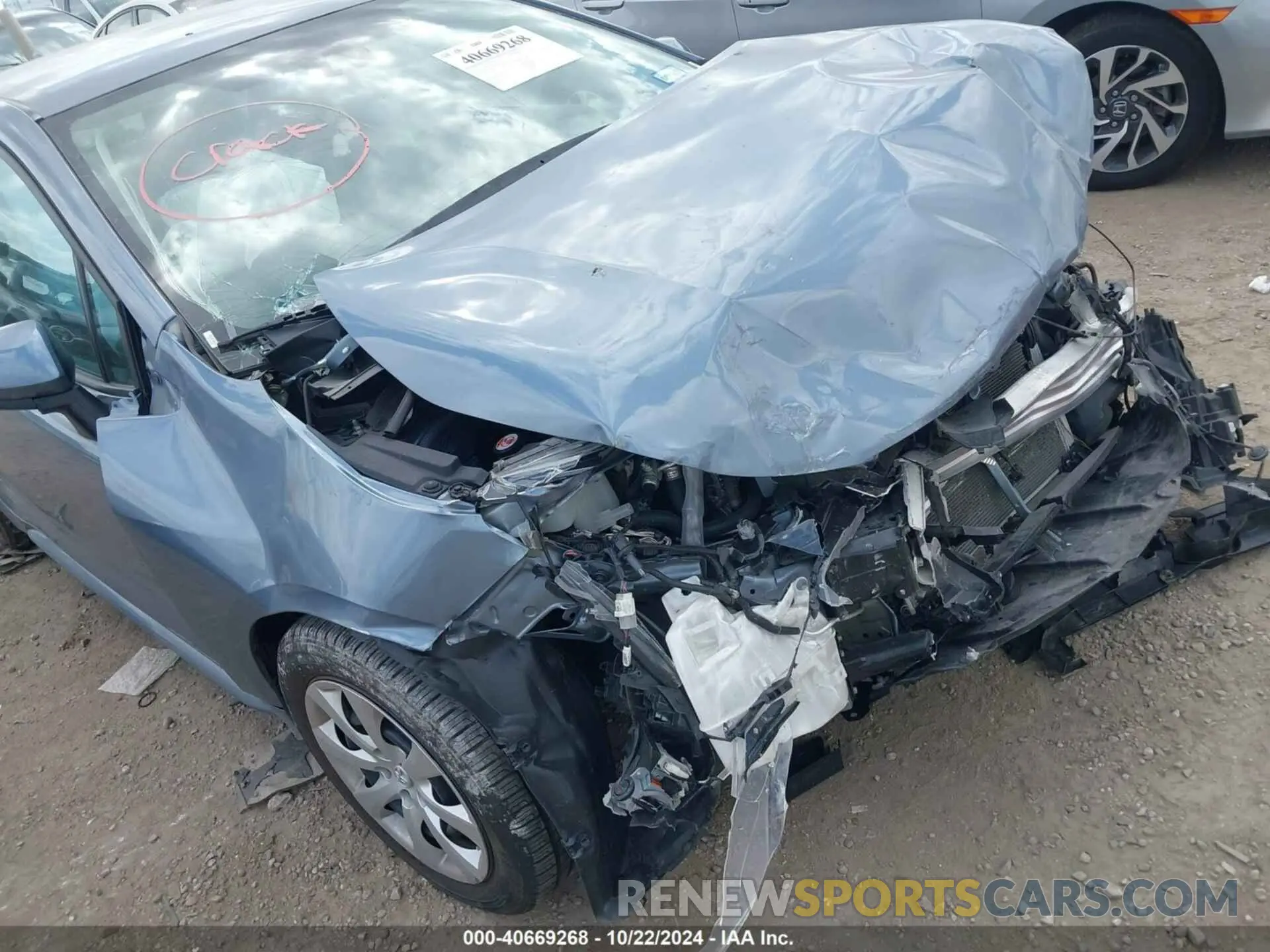 6 Photograph of a damaged car 5YFEPMAE3NP294543 TOYOTA COROLLA 2022