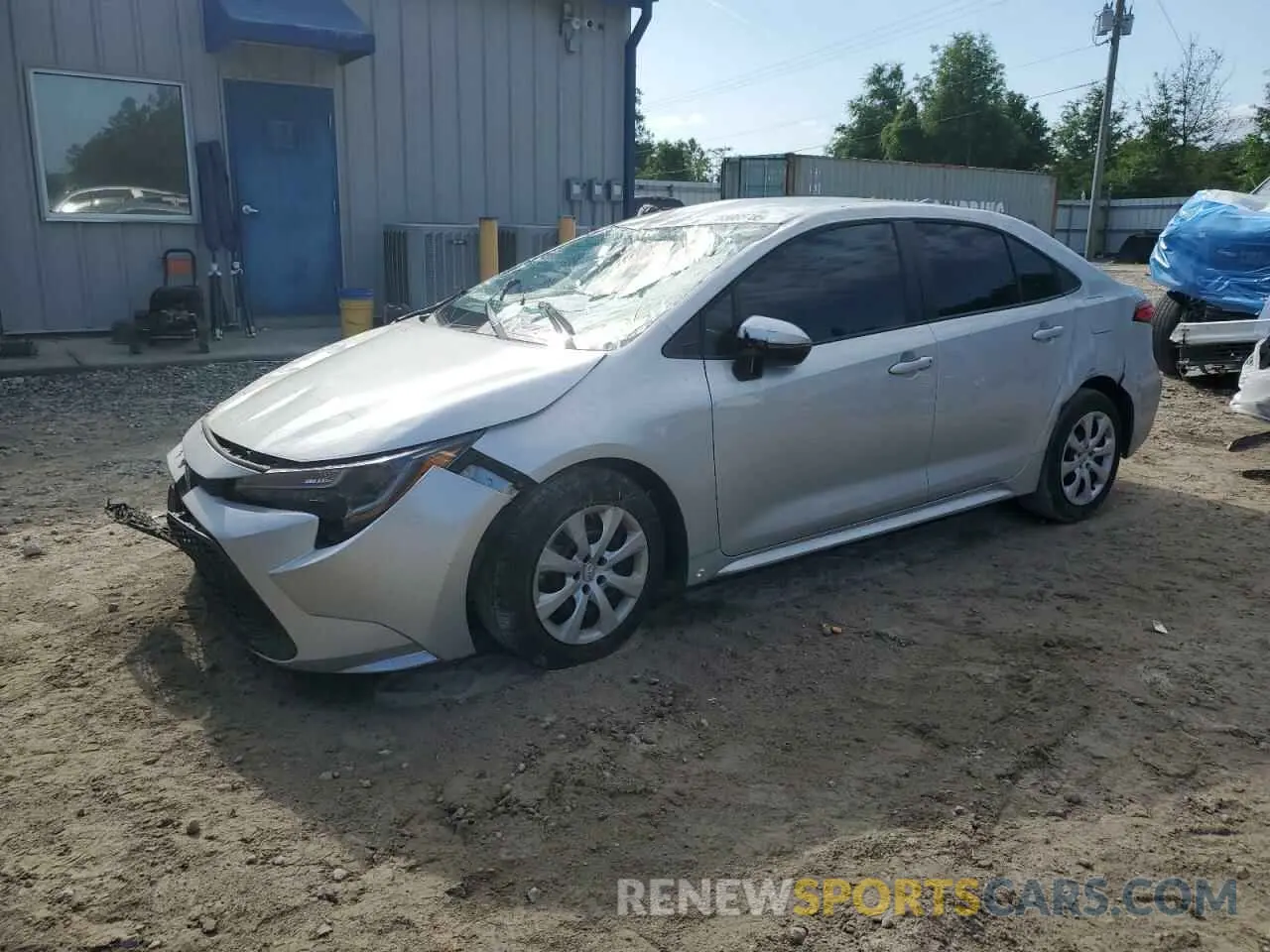 1 Photograph of a damaged car 5YFEPMAE3NP297653 TOYOTA COROLLA 2022