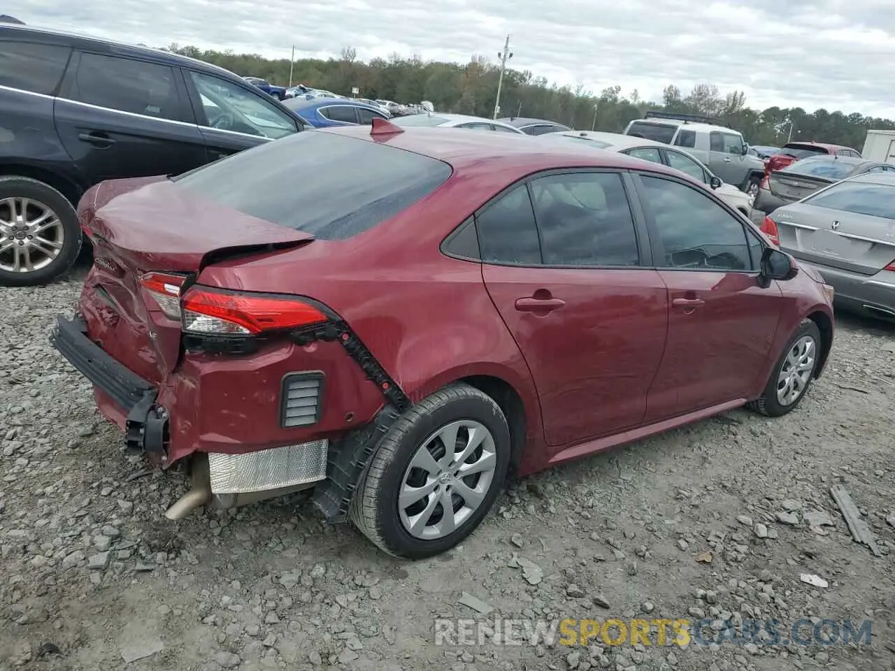 3 Photograph of a damaged car 5YFEPMAE3NP303306 TOYOTA COROLLA 2022