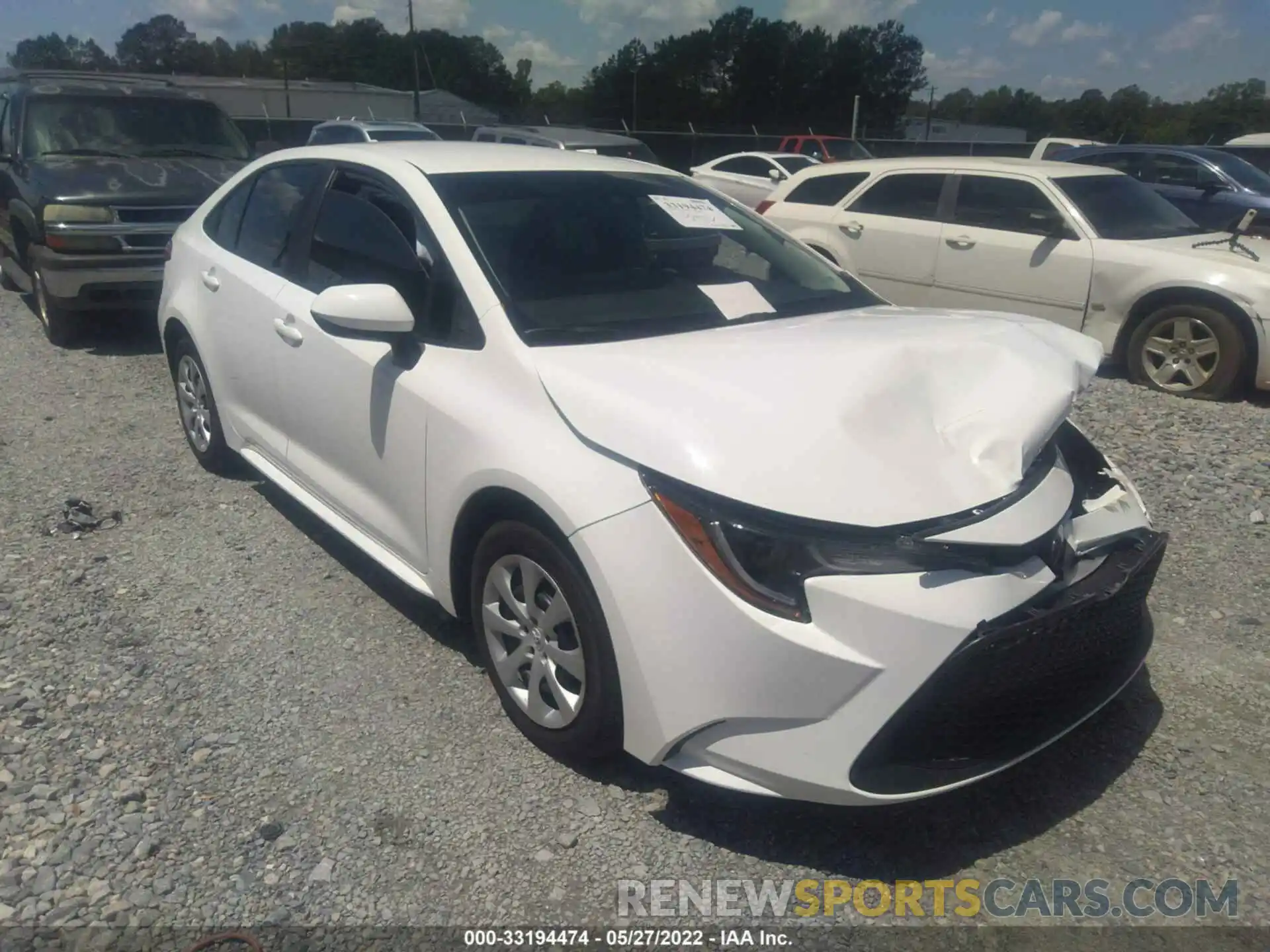 1 Photograph of a damaged car 5YFEPMAE3NP309042 TOYOTA COROLLA 2022