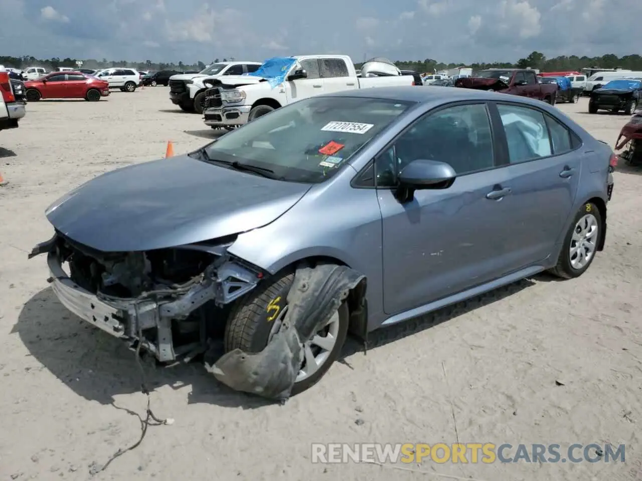 1 Photograph of a damaged car 5YFEPMAE3NP323748 TOYOTA COROLLA 2022