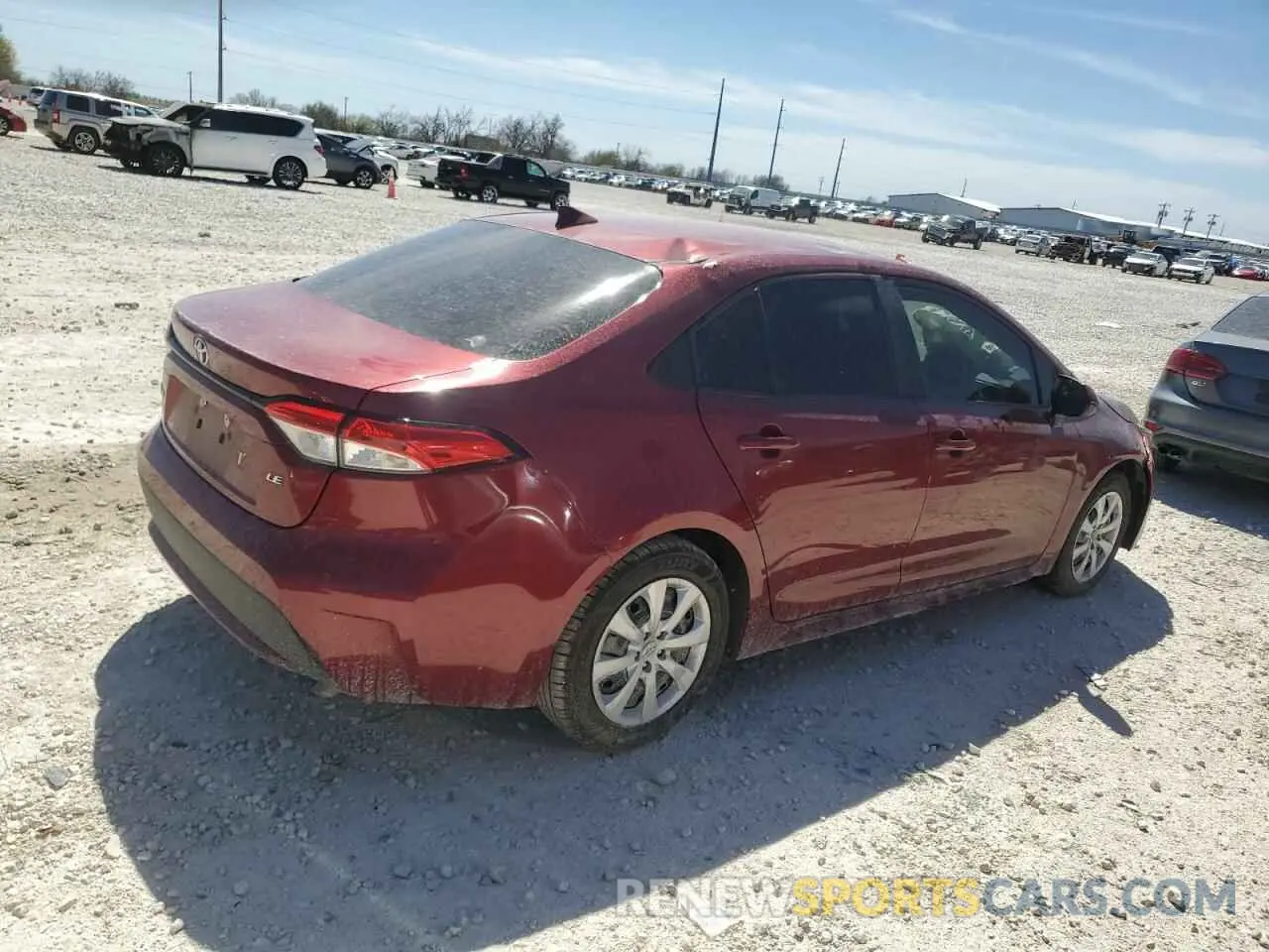 3 Photograph of a damaged car 5YFEPMAE3NP323801 TOYOTA COROLLA 2022