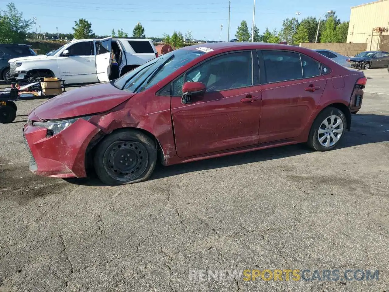 1 Photograph of a damaged car 5YFEPMAE3NP329596 TOYOTA COROLLA 2022