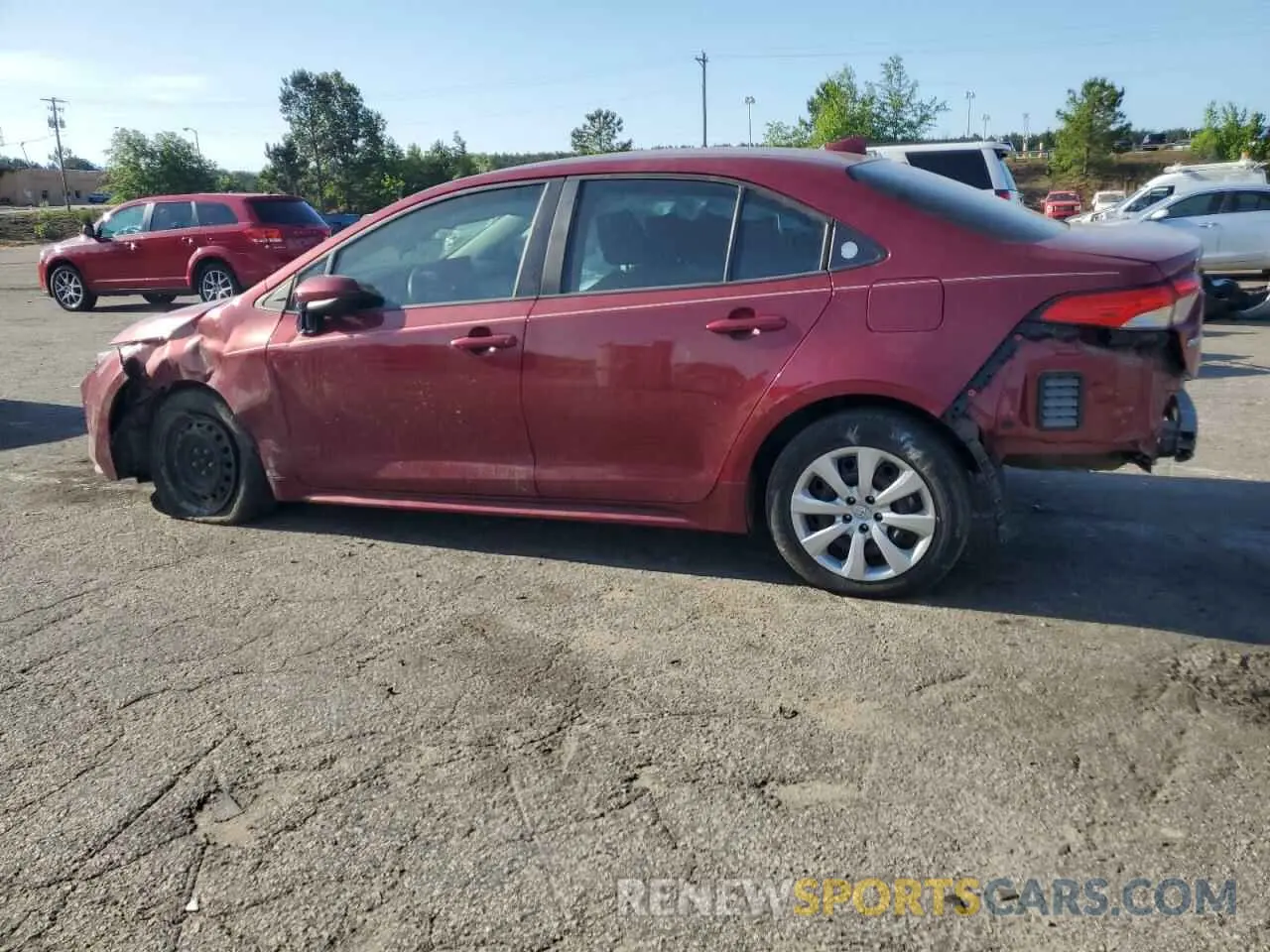 2 Photograph of a damaged car 5YFEPMAE3NP329596 TOYOTA COROLLA 2022