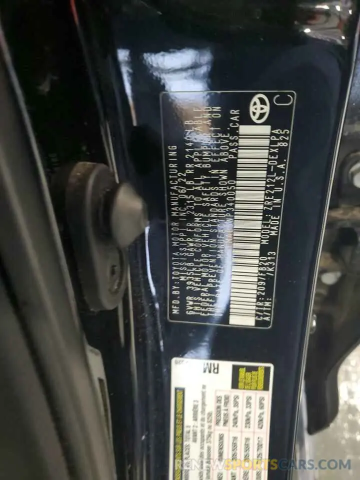 12 Photograph of a damaged car 5YFEPMAE3NP340050 TOYOTA COROLLA 2022