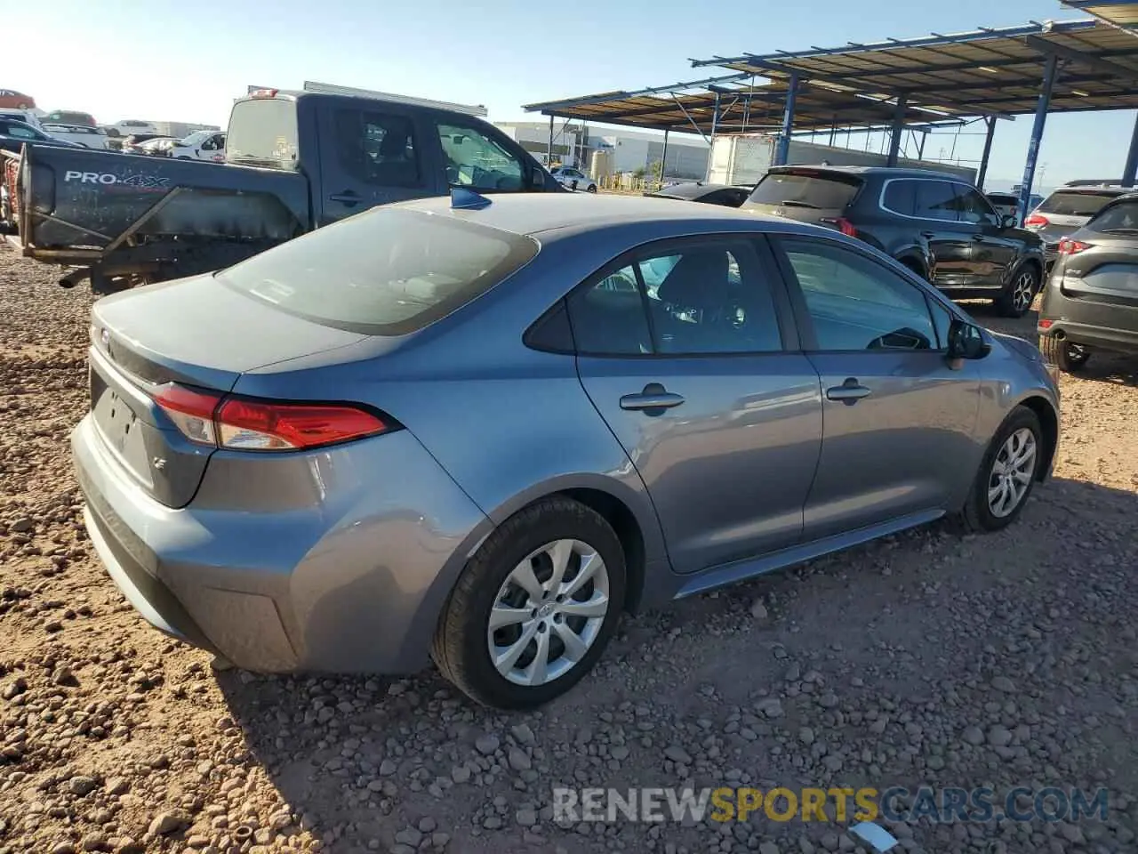 3 Photograph of a damaged car 5YFEPMAE4NP277587 TOYOTA COROLLA 2022