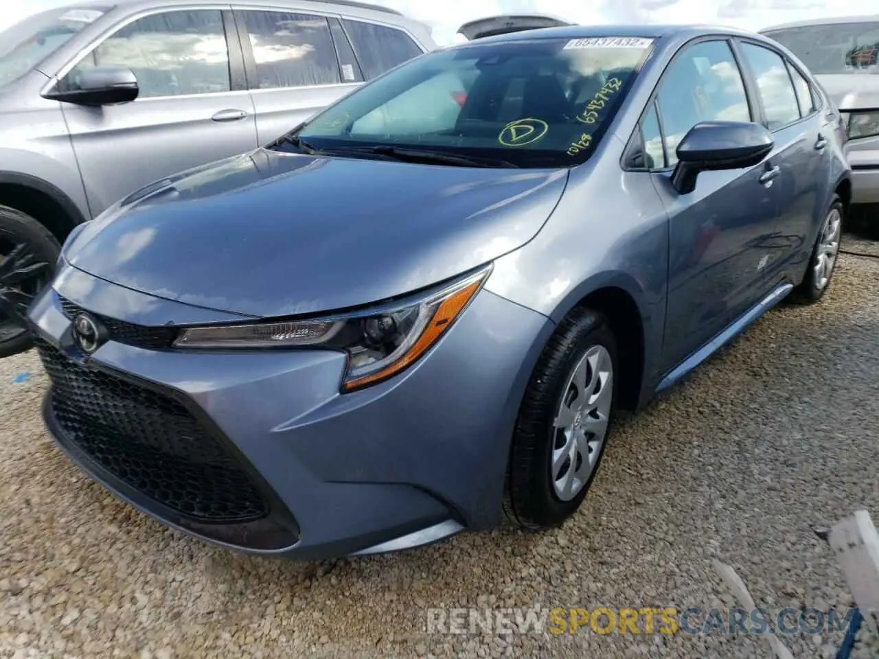 2 Photograph of a damaged car 5YFEPMAE4NP299542 TOYOTA COROLLA 2022
