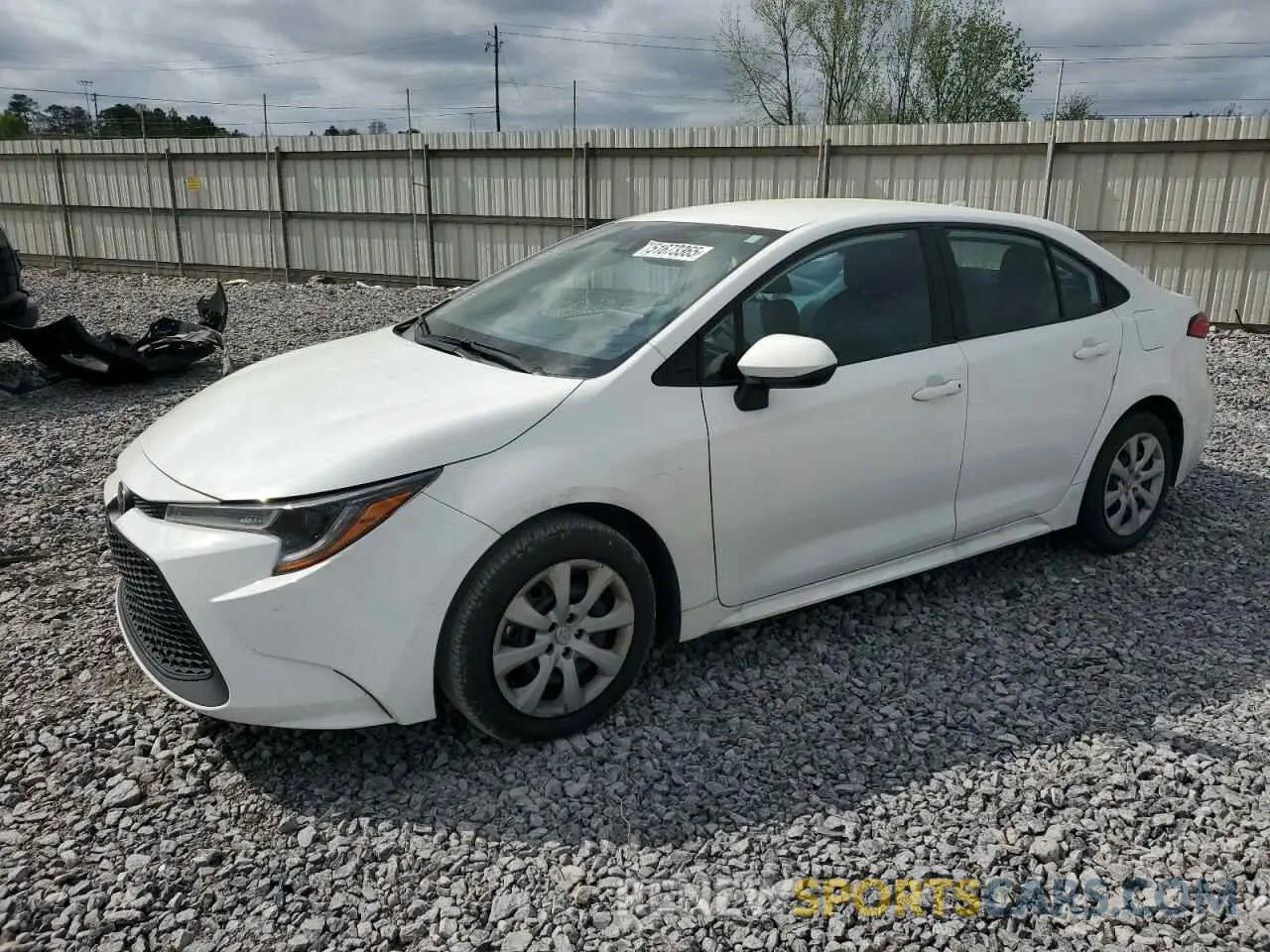 1 Photograph of a damaged car 5YFEPMAE4NP303394 TOYOTA COROLLA 2022