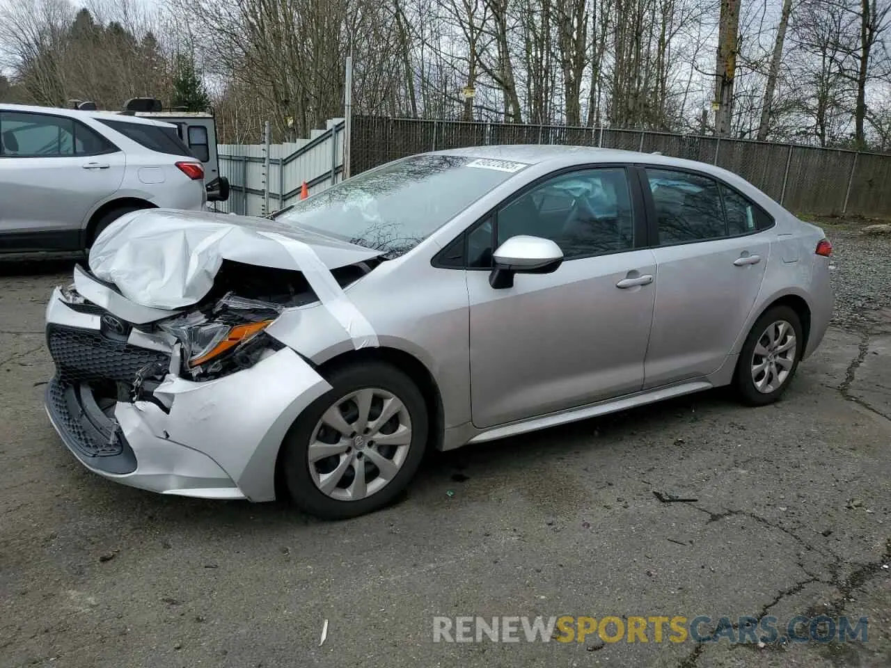 1 Photograph of a damaged car 5YFEPMAE4NP309390 TOYOTA COROLLA 2022