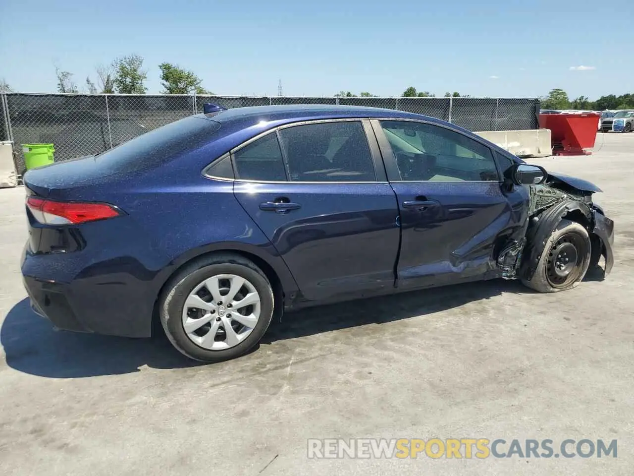 3 Photograph of a damaged car 5YFEPMAE4NP314993 TOYOTA COROLLA 2022