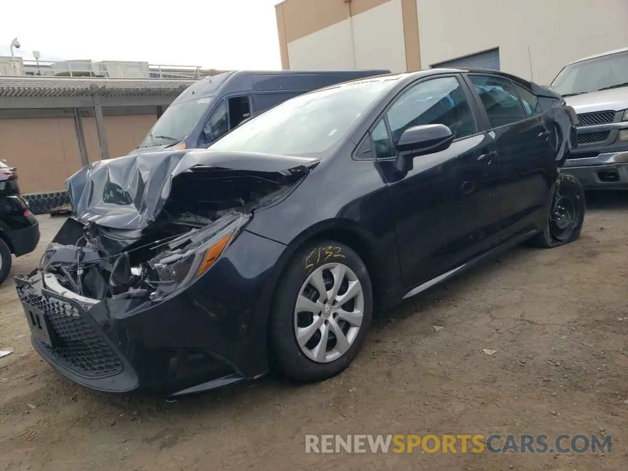 1 Photograph of a damaged car 5YFEPMAE4NP342681 TOYOTA COROLLA 2022
