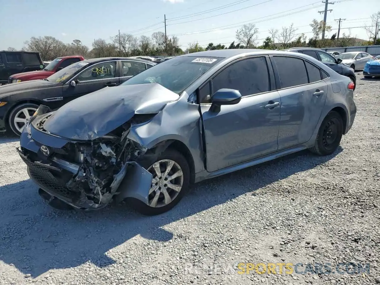 1 Photograph of a damaged car 5YFEPMAE4NP360775 TOYOTA COROLLA 2022