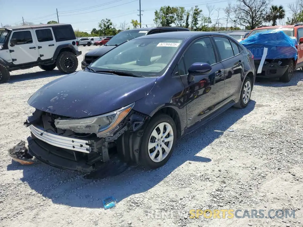 1 Photograph of a damaged car 5YFEPMAE4NP367435 TOYOTA COROLLA 2022