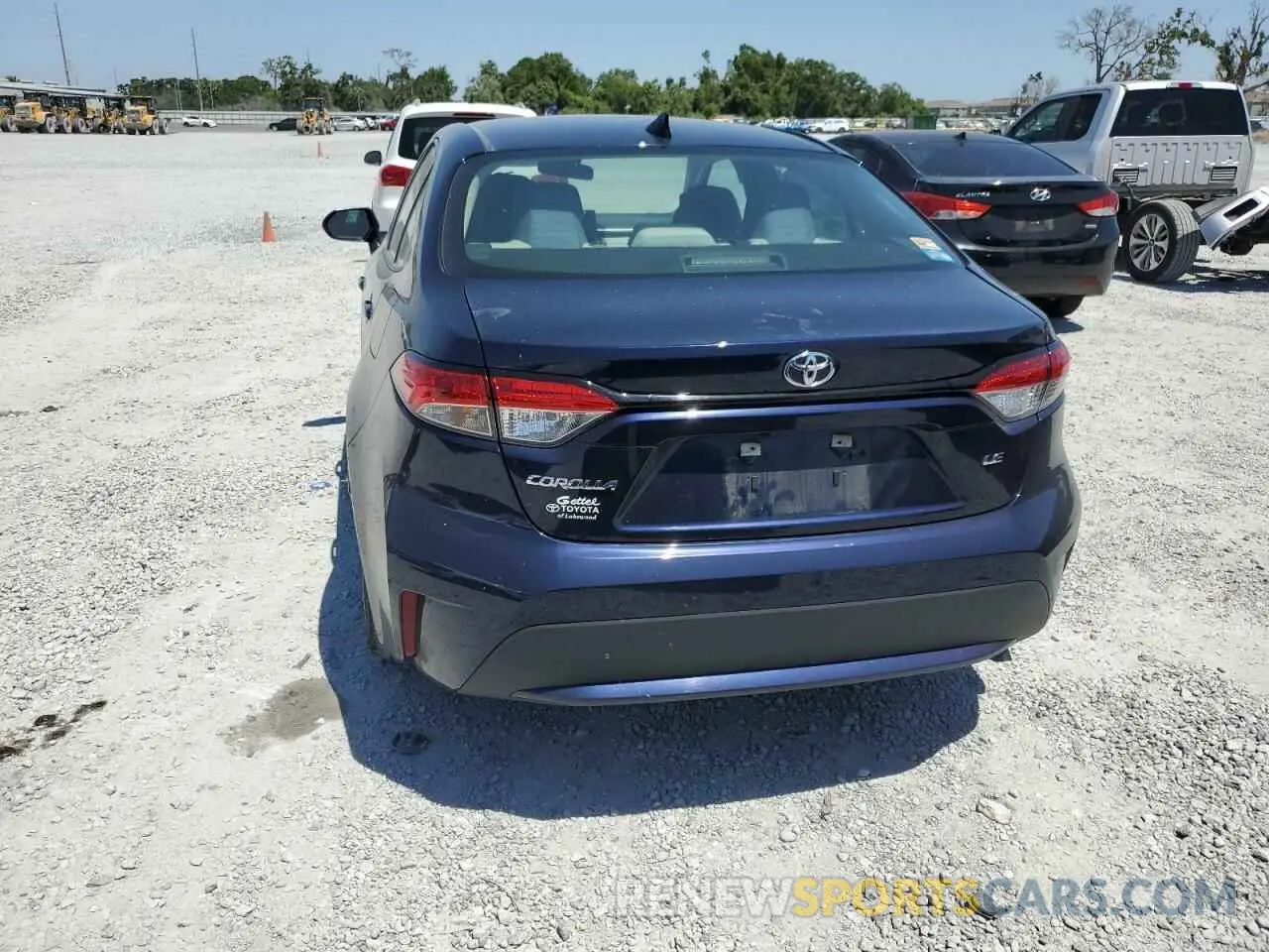 6 Photograph of a damaged car 5YFEPMAE4NP367435 TOYOTA COROLLA 2022