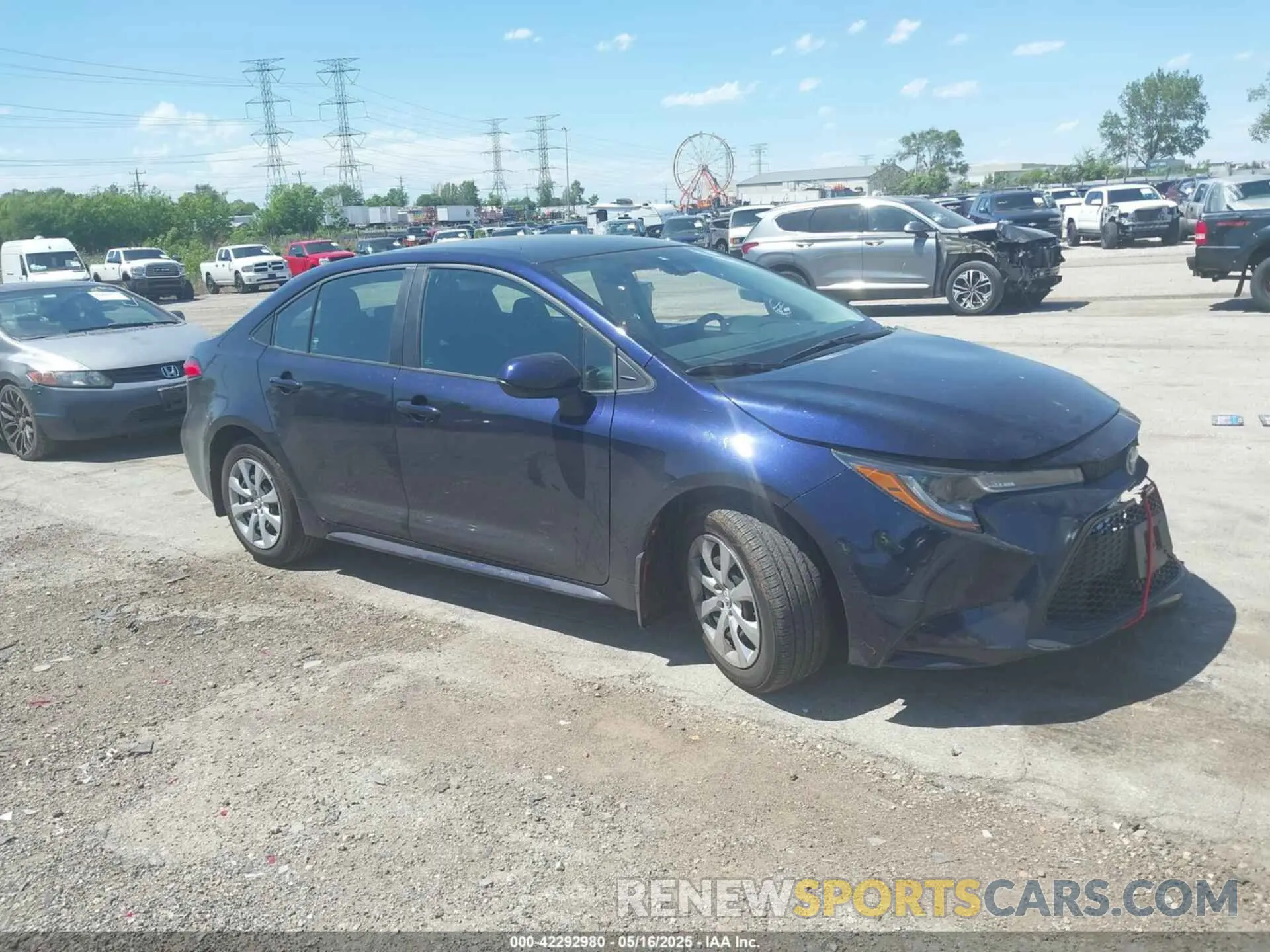 1 Photograph of a damaged car 5YFEPMAE4NP372263 TOYOTA COROLLA 2022
