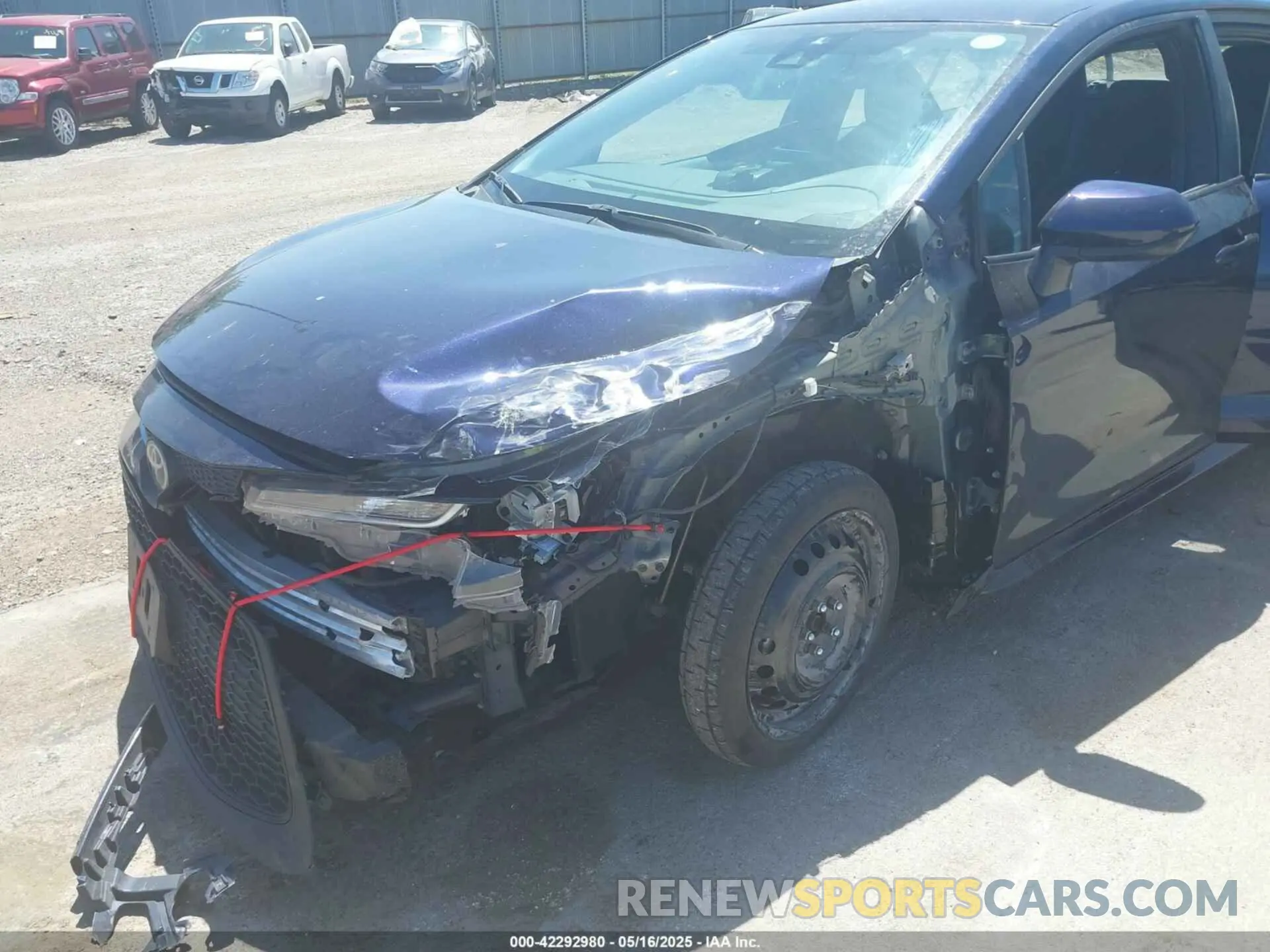 6 Photograph of a damaged car 5YFEPMAE4NP372263 TOYOTA COROLLA 2022