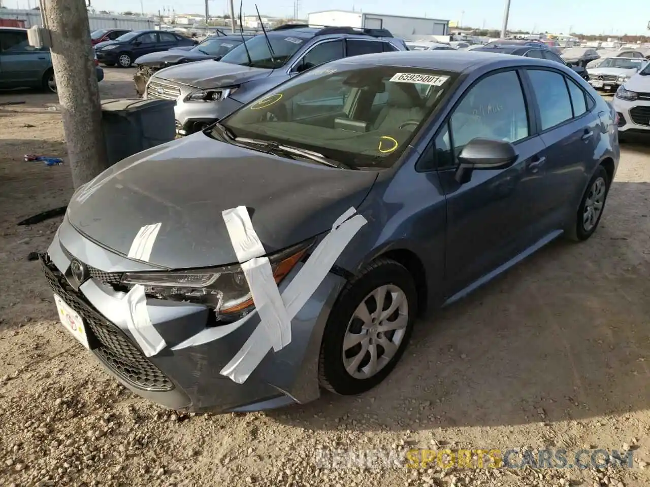 2 Photograph of a damaged car 5YFEPMAE5NP288419 TOYOTA COROLLA 2022