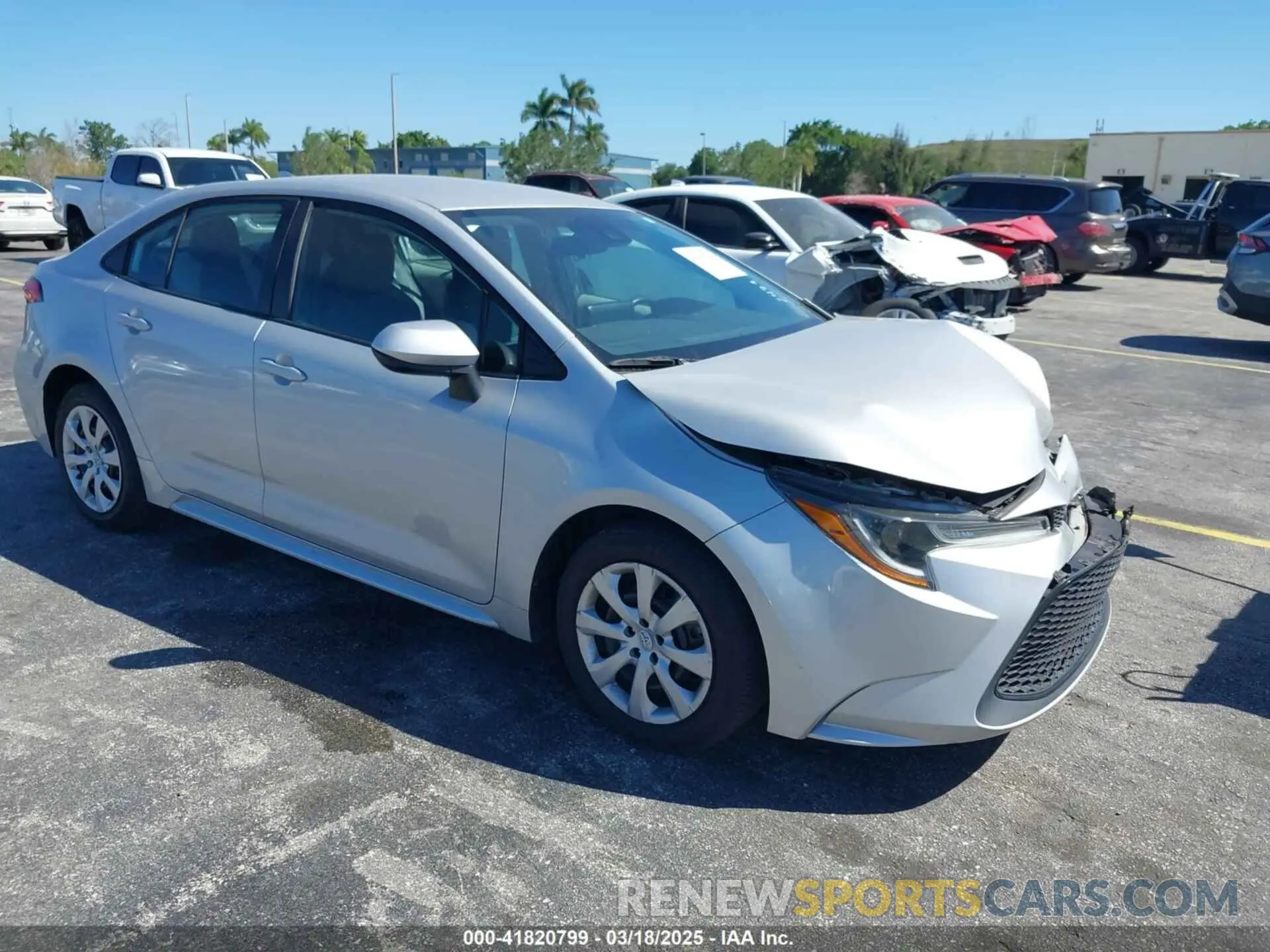 1 Photograph of a damaged car 5YFEPMAE5NP292471 TOYOTA COROLLA 2022