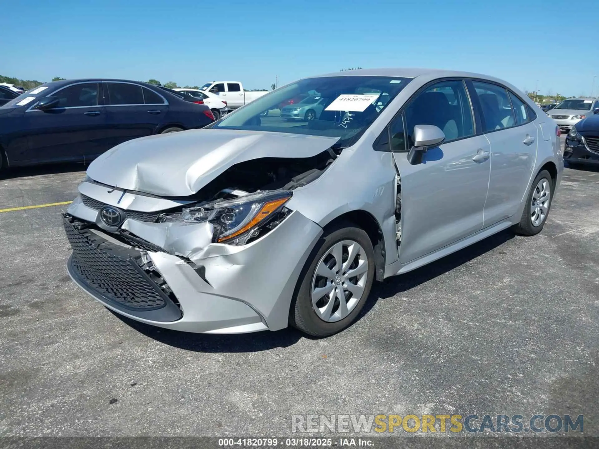 6 Photograph of a damaged car 5YFEPMAE5NP292471 TOYOTA COROLLA 2022