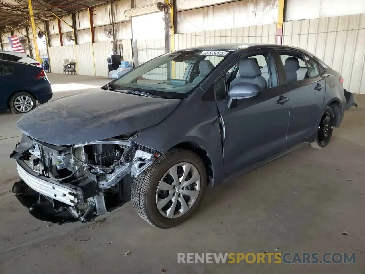 1 Photograph of a damaged car 5YFEPMAE5NP301315 TOYOTA COROLLA 2022